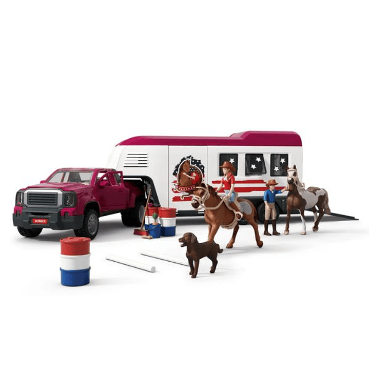 Camioneta Lakeside con Remolque para Caballos Schleich 42705 Horse Club | Set 119 Piezas 6