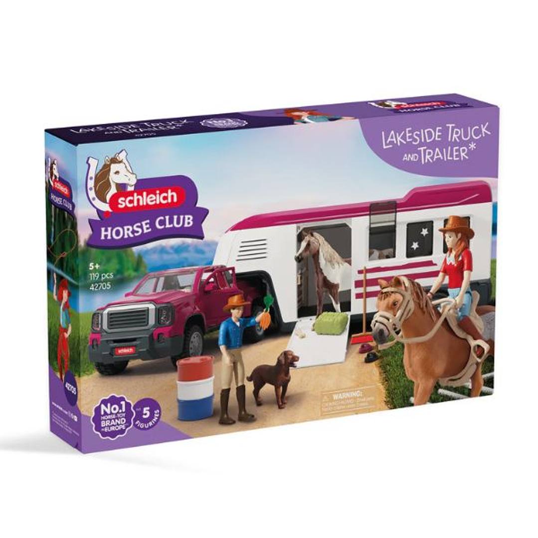 Camioneta Lakeside con Remolque para Caballos Schleich 42705 Horse Club | Set 119 Piezas 9