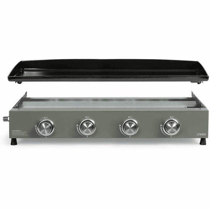 Plancha de Cocina a Gas Livoo DOC325 con 4 Quemadores | Plancha Gas Cocina Profesional 4