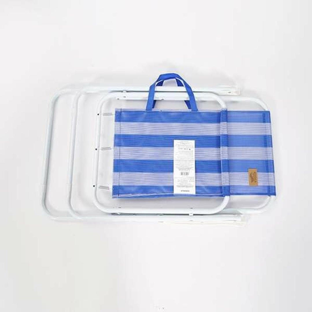 Ociotrends Silla de Playa Azul 53 x 44 x 88 cm | Silla Portátil Ligera para Exterior 4