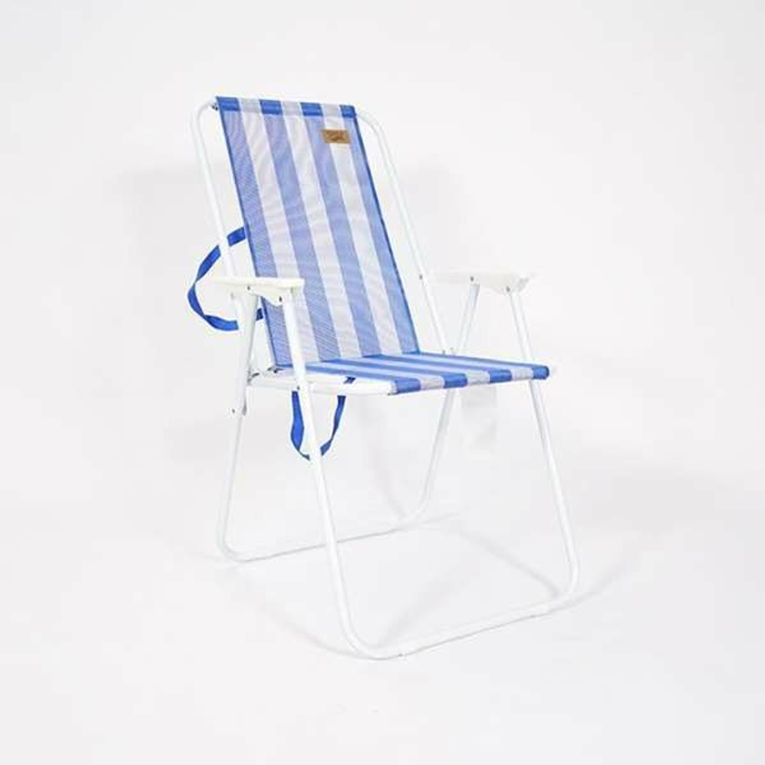 Ociotrends Silla de Playa Azul 53 x 44 x 88 cm | Silla Portátil Ligera para Exterior 5
