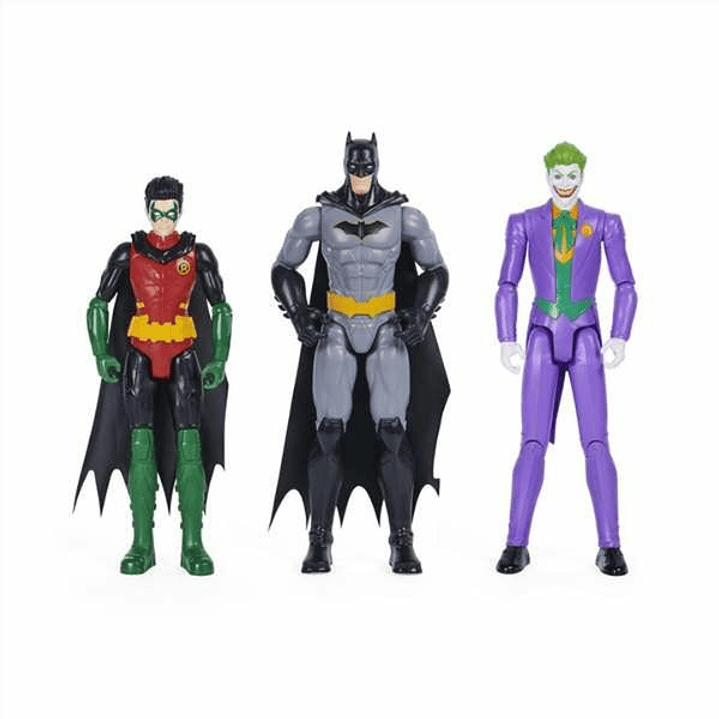 Batman Set 3 Figuras Articuladas 29 cm Spin Master | Batman, Robin y The Joker 1