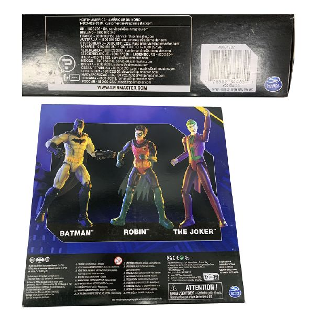 Batman Set 3 Figuras Articuladas 29 cm Spin Master | Batman, Robin y The Joker 8