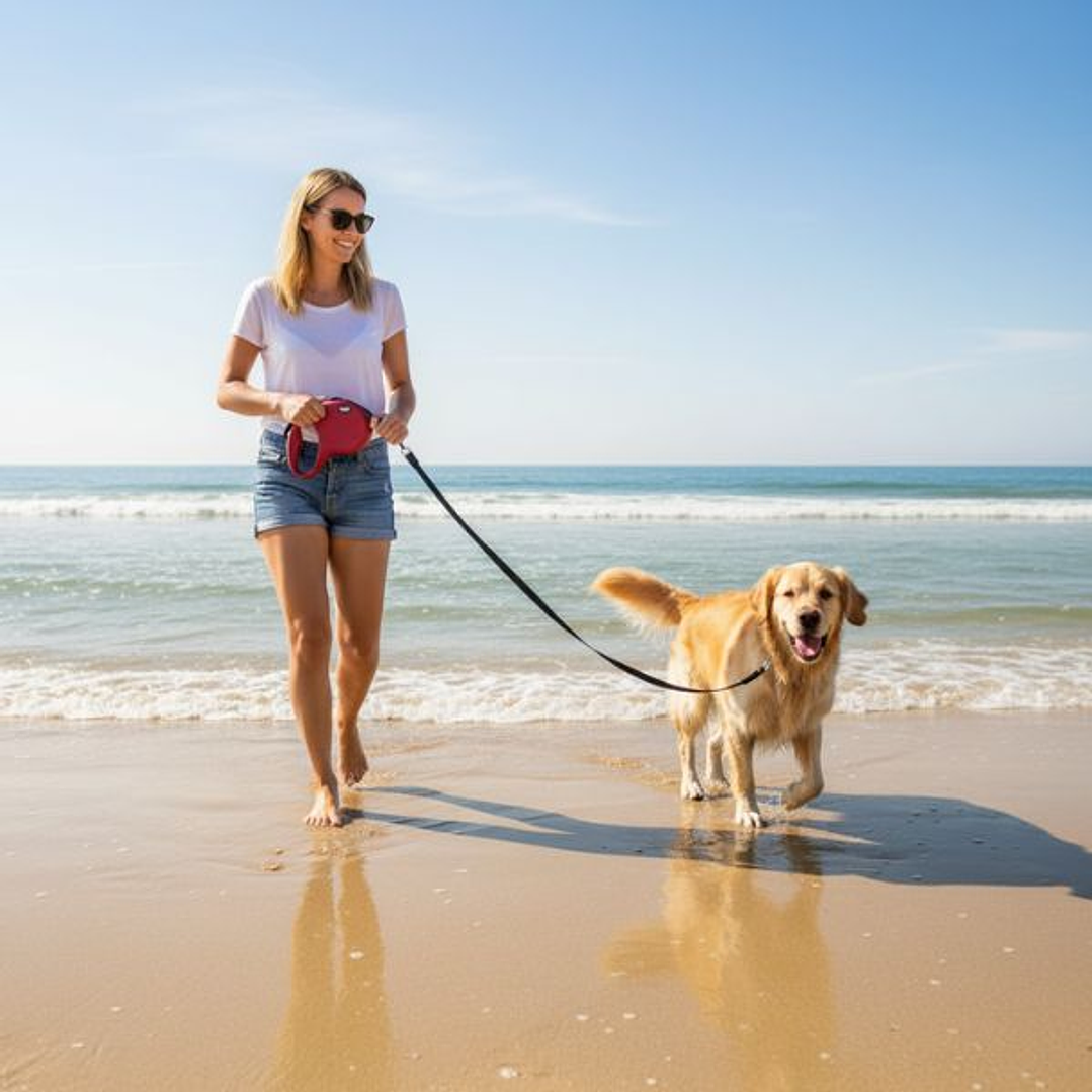 Correa para Perro Trixie New Classic Roja 8m - Resistencia y Control para Razas Grandes 3