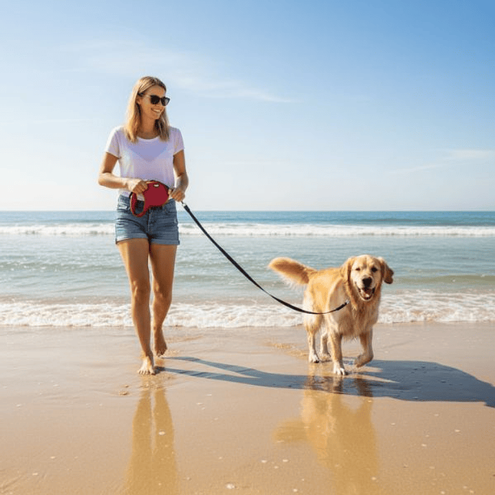 Correa para Perro Trixie New Classic Roja 8m - Resistencia y Control para Razas Grandes 3