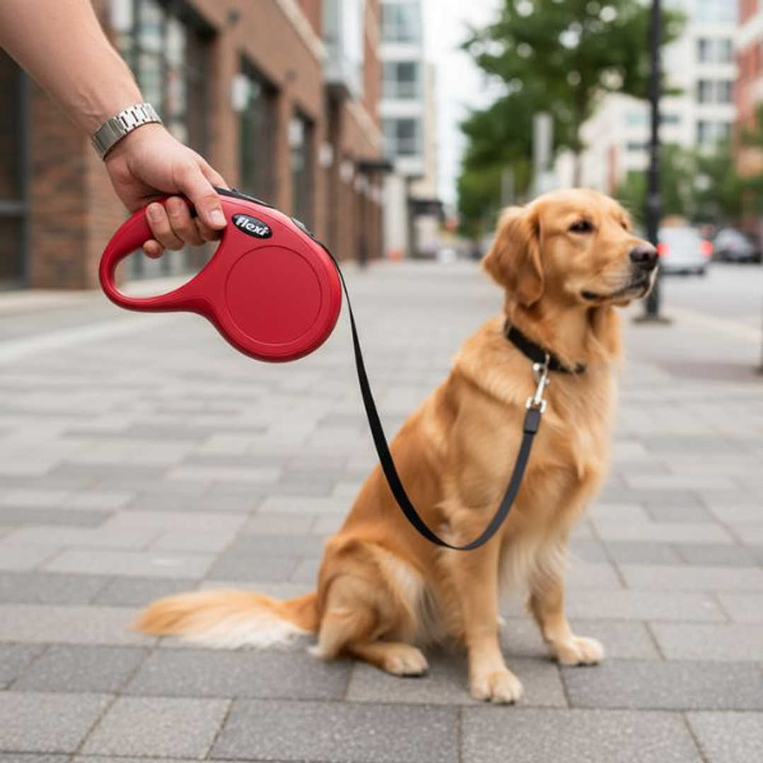 Correa para Perro Trixie New Classic Roja 8m - Resistencia y Control para Razas Grandes 2