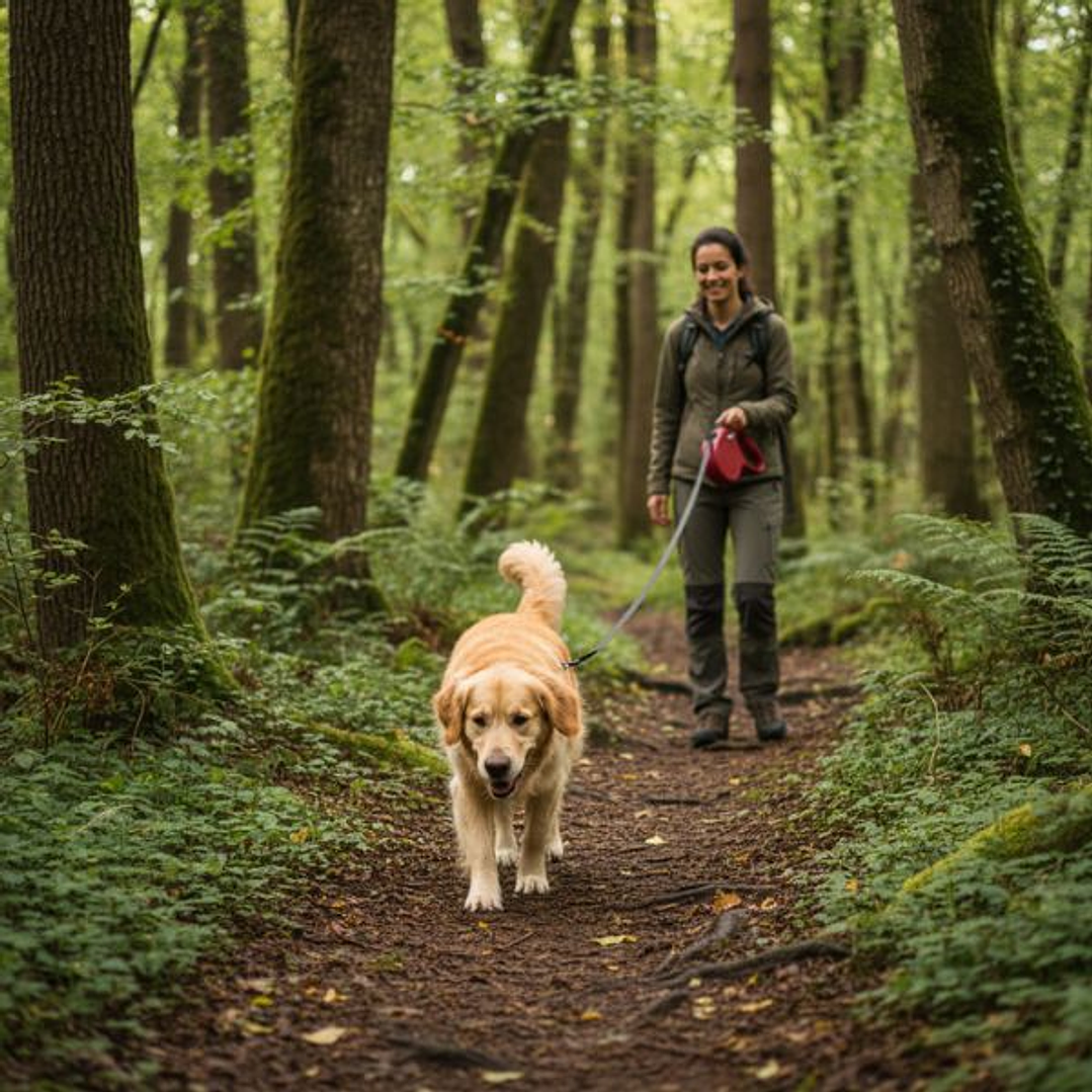 Correa para Perro Trixie New Classic Roja 8m - Resistencia y Control para Razas Grandes 5