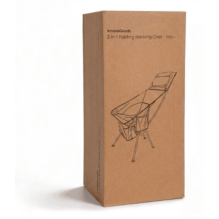 Silla Mecedora Plegable Trillow InnovaGoods - Confort Ergonómico y Relax 2 en 1 para tu Hogar 10
