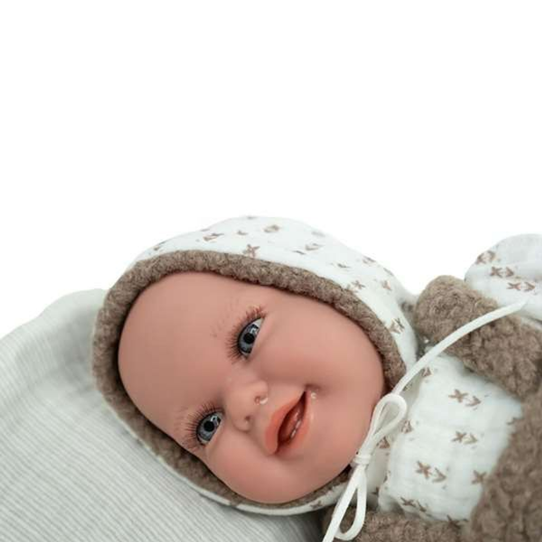 Muñeca Bebé Arias Elegance Saira 42 cm - Juguete Educativo con Sonido y Accesorios 6