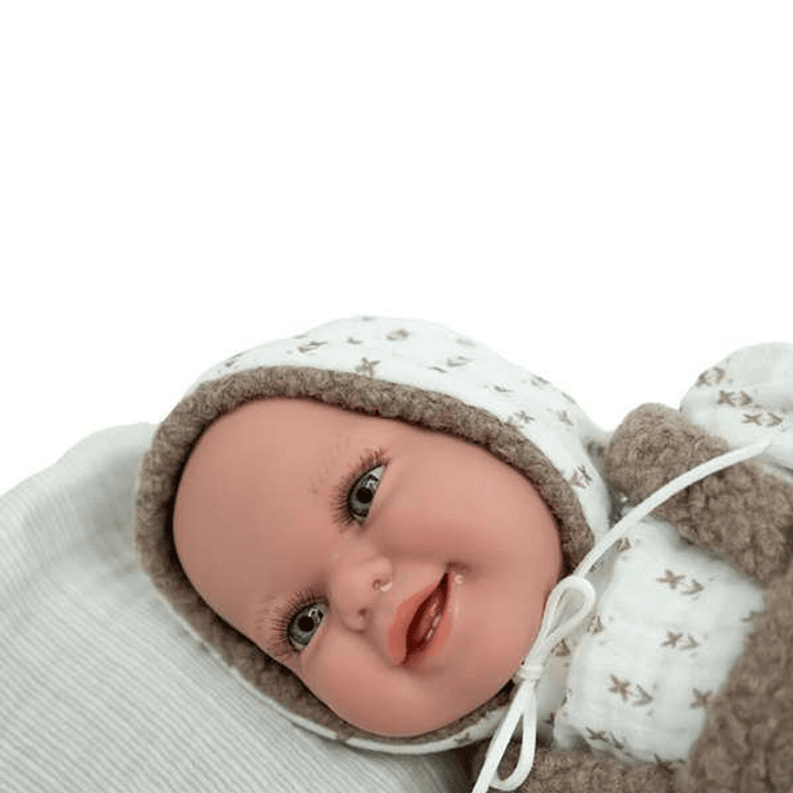Muñeca Bebé Arias Elegance Saira 42 cm - Juguete Educativo con Sonido y Accesorios 6