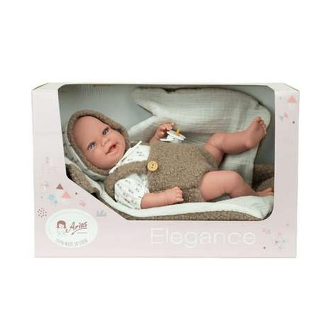 Muñeca Bebé Arias Elegance Saira 42 cm - Juguete Educativo con Sonido y Accesorios 8