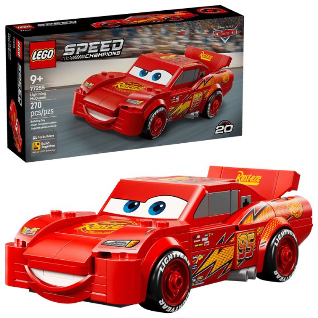 LEGO Rayo McQueen (77255) - Coche de Juguete Construible para Niños +9 Años: ¡Acelera la Diversión! 2