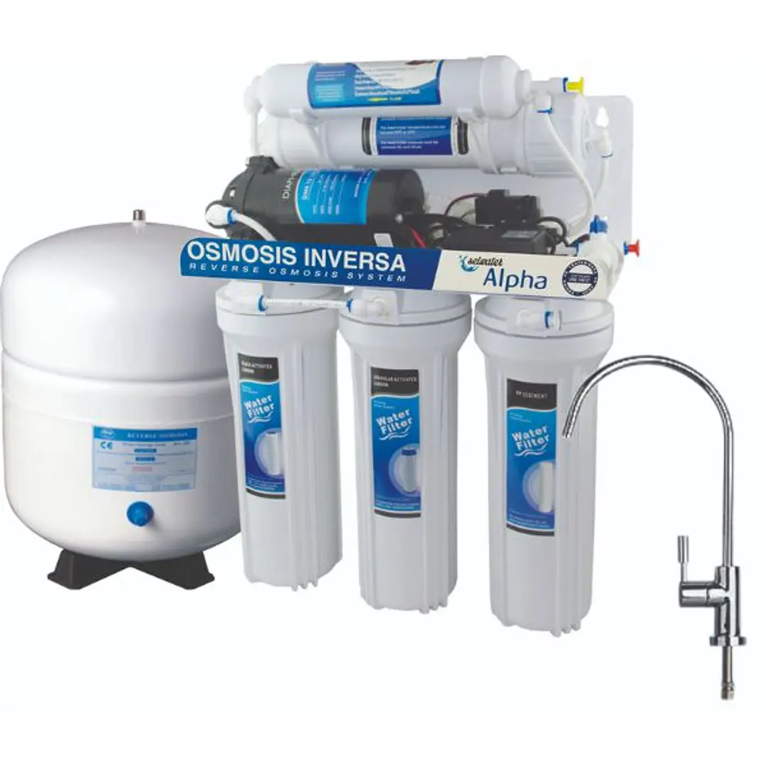 Ósmosis Inversa SEIWATER ALPHA OI-01 / OI-02: Alta Producción (110L/día) y Rendimiento Superior 6