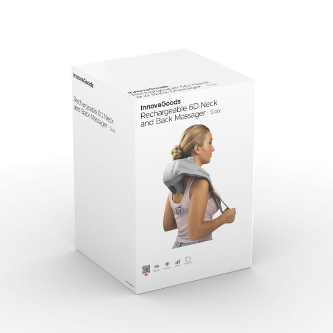 Masajeador Eléctrico 6D Silax InnovaGoods: Terapia de Amasado Profundo y Calor Infrarrojo 13