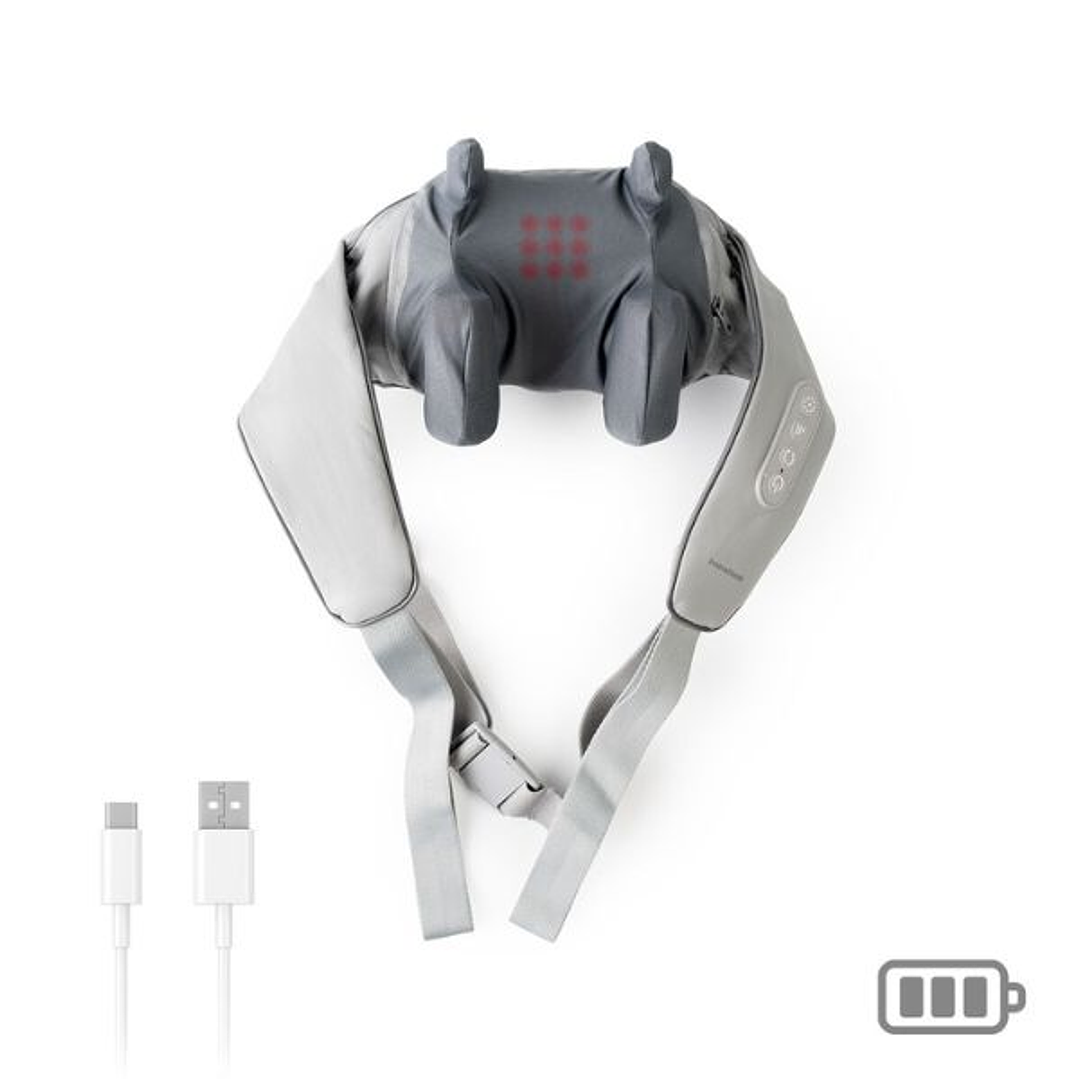 Masajeador Eléctrico 6D Silax InnovaGoods: Terapia de Amasado Profundo y Calor Infrarrojo 3