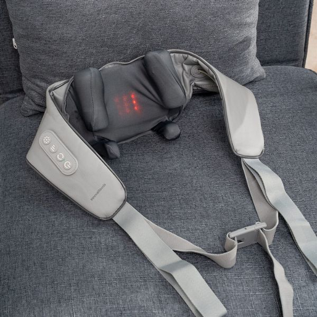 Masajeador Eléctrico 6D Silax InnovaGoods: Terapia de Amasado Profundo y Calor Infrarrojo 12