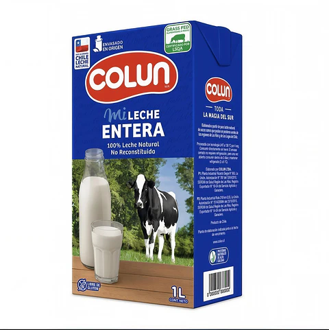 Leche Entera Natural Colun 1L