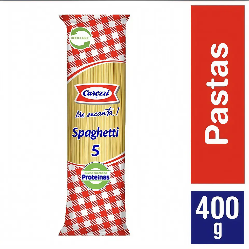 Pasta Carozzi Numero 5 400gr   1