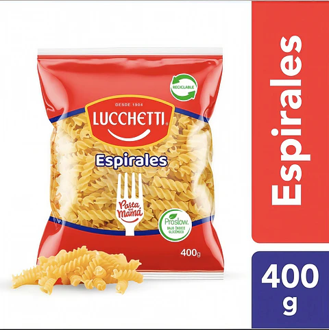 Pasta Lucchetti  Espiral 400gr 
