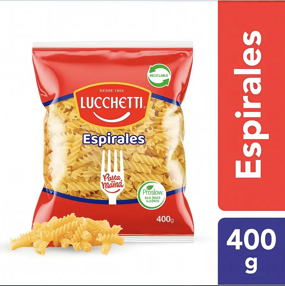 Pasta Lucchetti  Espiral 400gr  1