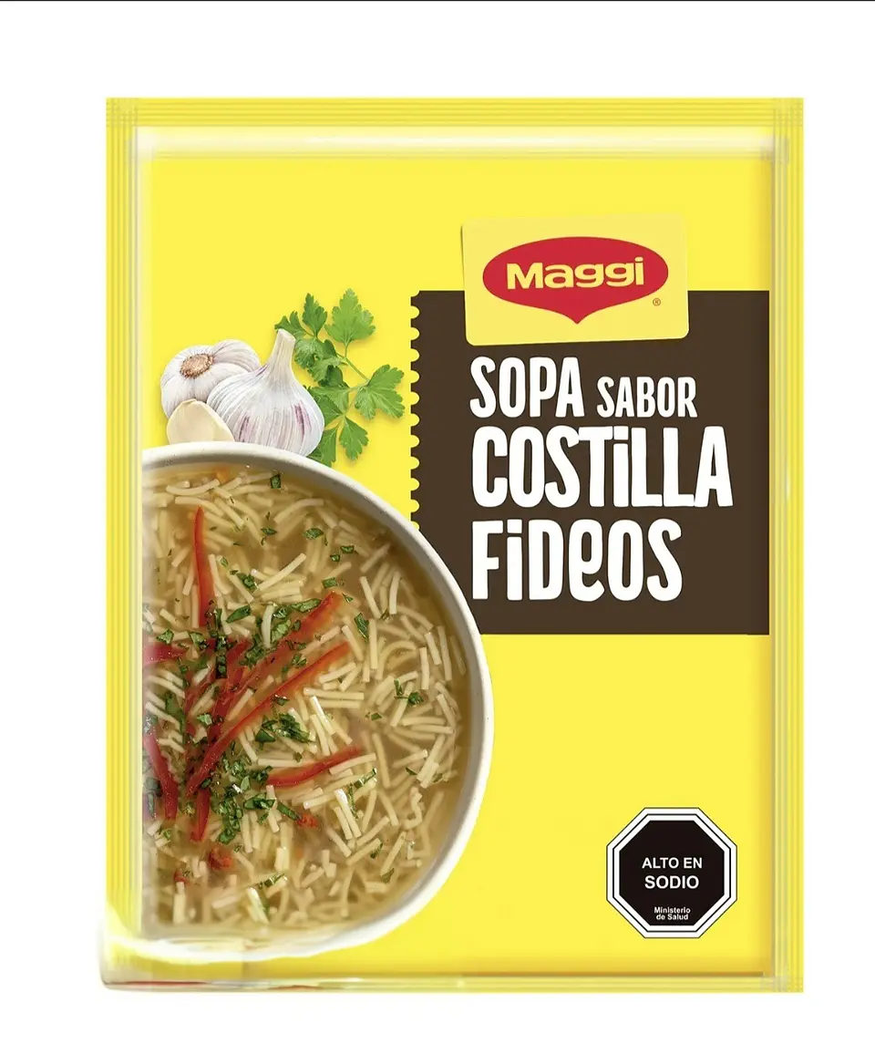 Sopa Maggi de Costilla con Fideo 57g  1