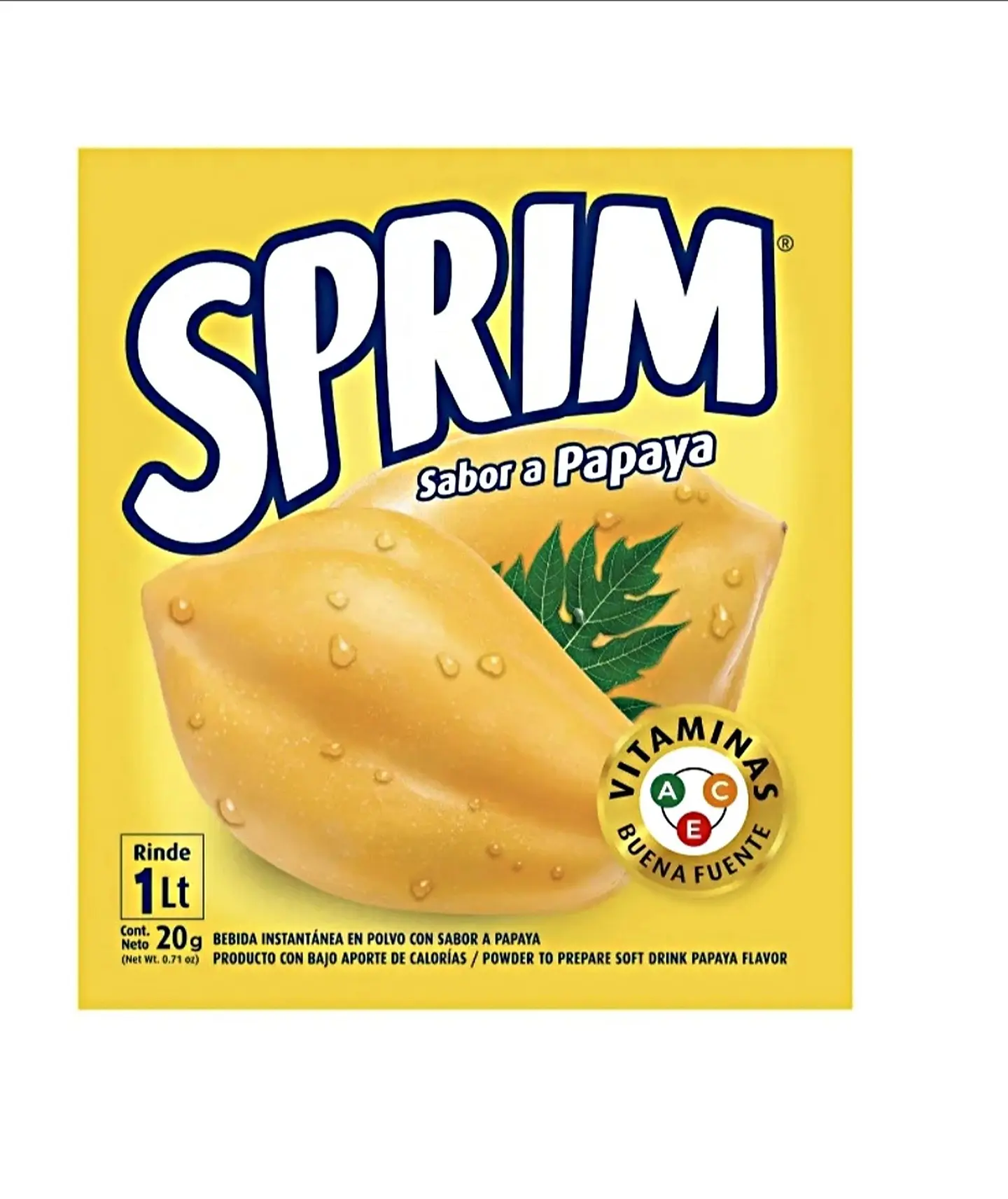 Jugo en Polvo Sprim Papaya 20 gr 1