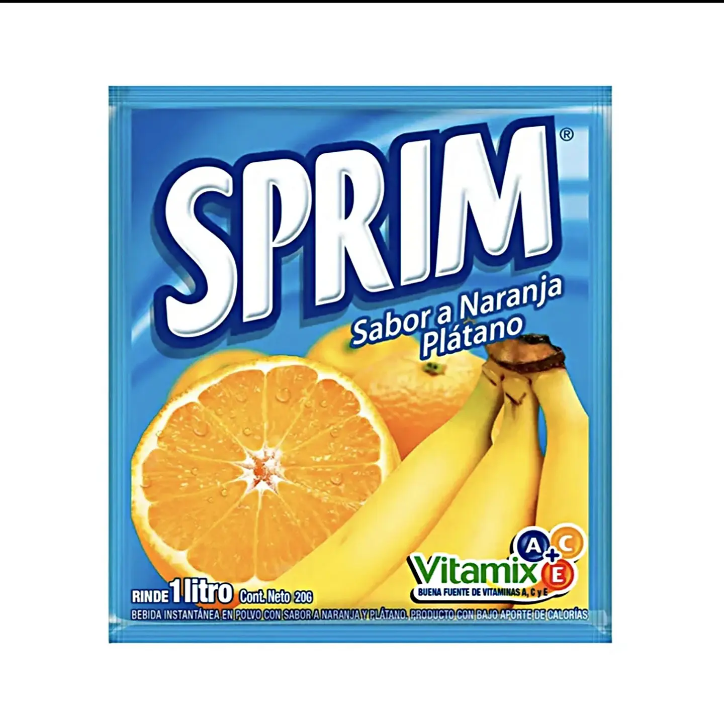 Jugo en Polvo Sprim Naranja-Platano 20gr 1