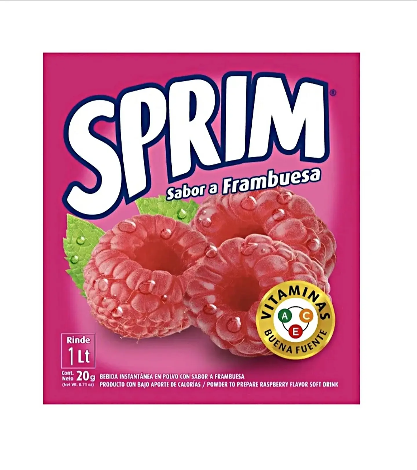 Jugo en Polvo Sprim Frambuesa 20 gr 1