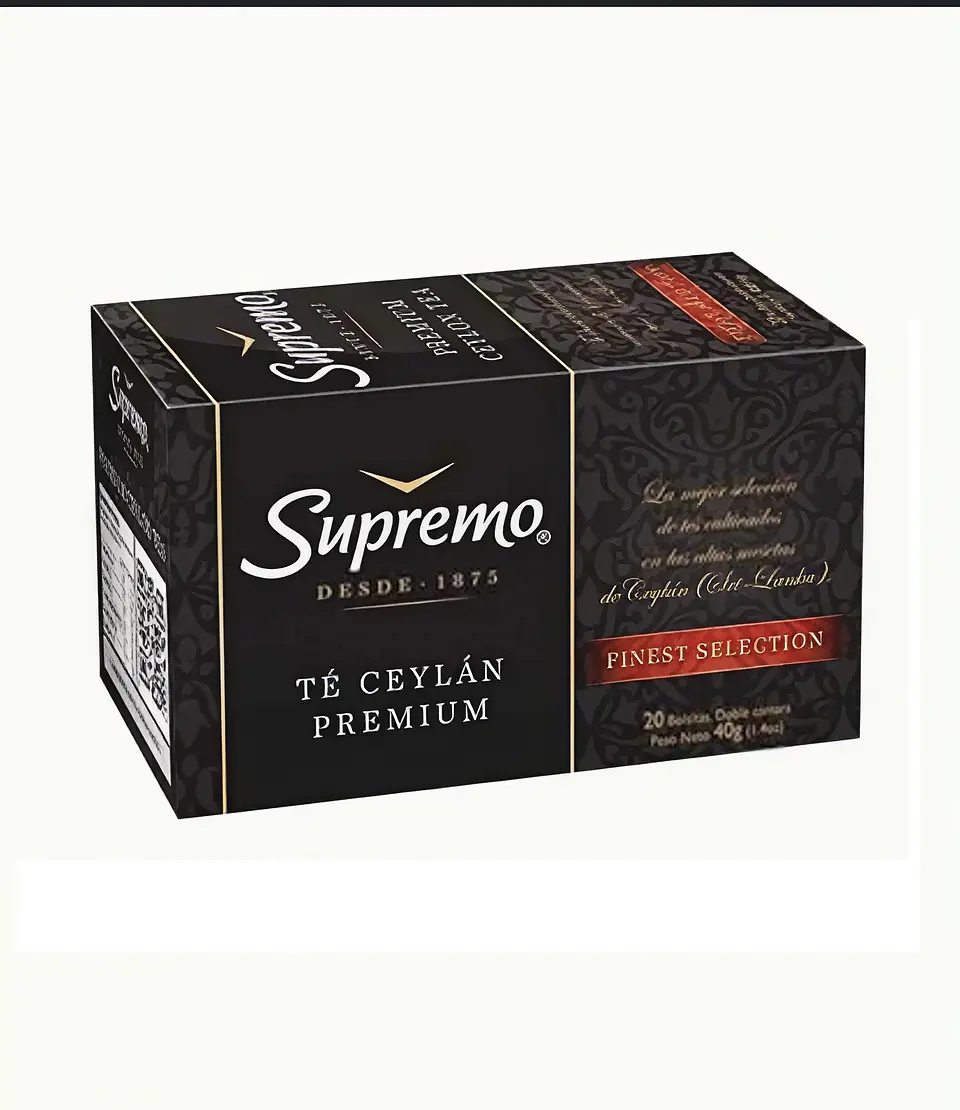 Te Supremo Premium Negro 20 bolsas 1