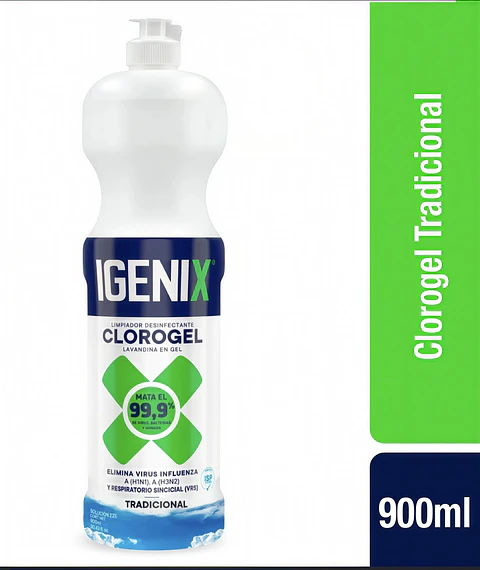 Cloro Gel Tradicional Igenix 900ml