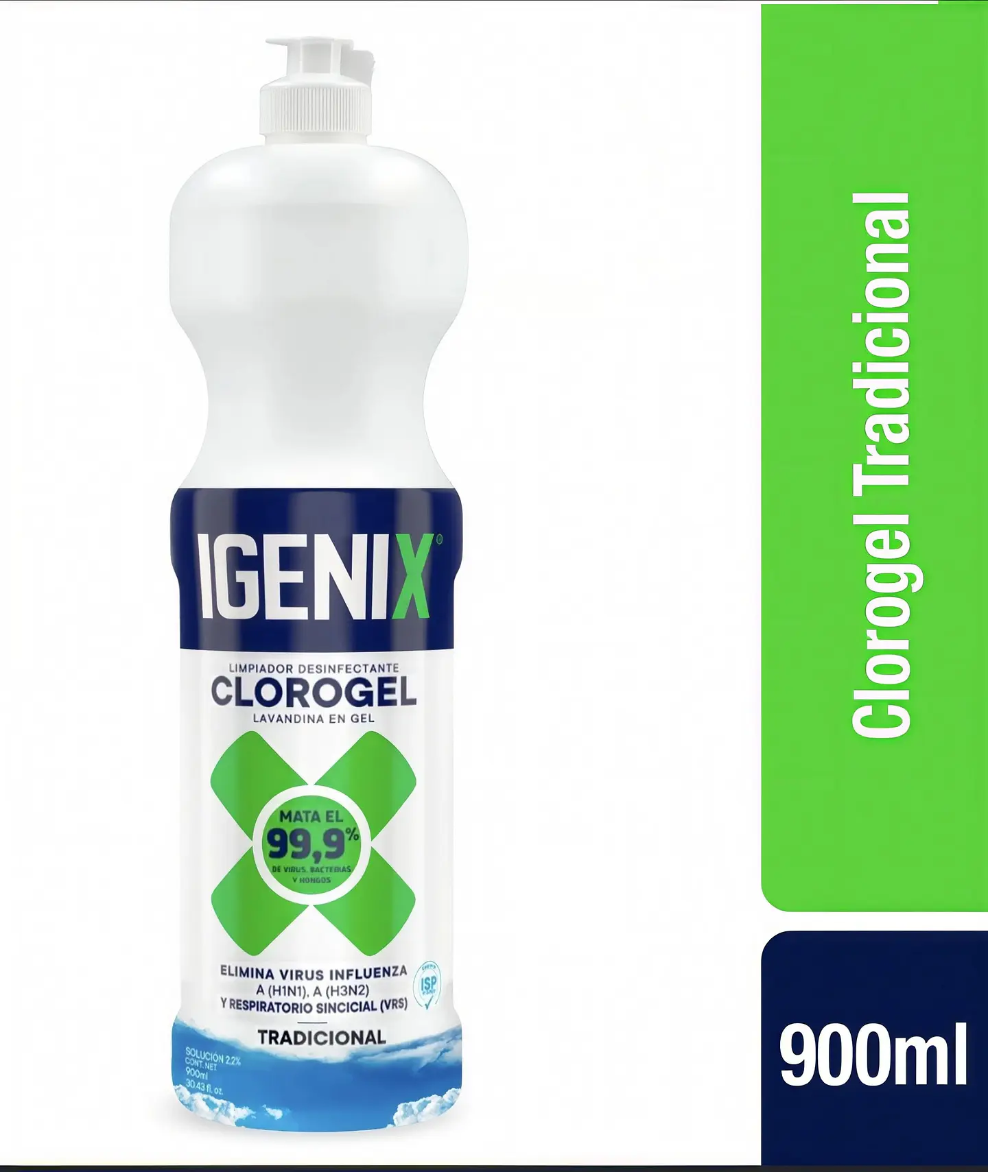 Cloro Gel Tradicional Igenix 900ml 1