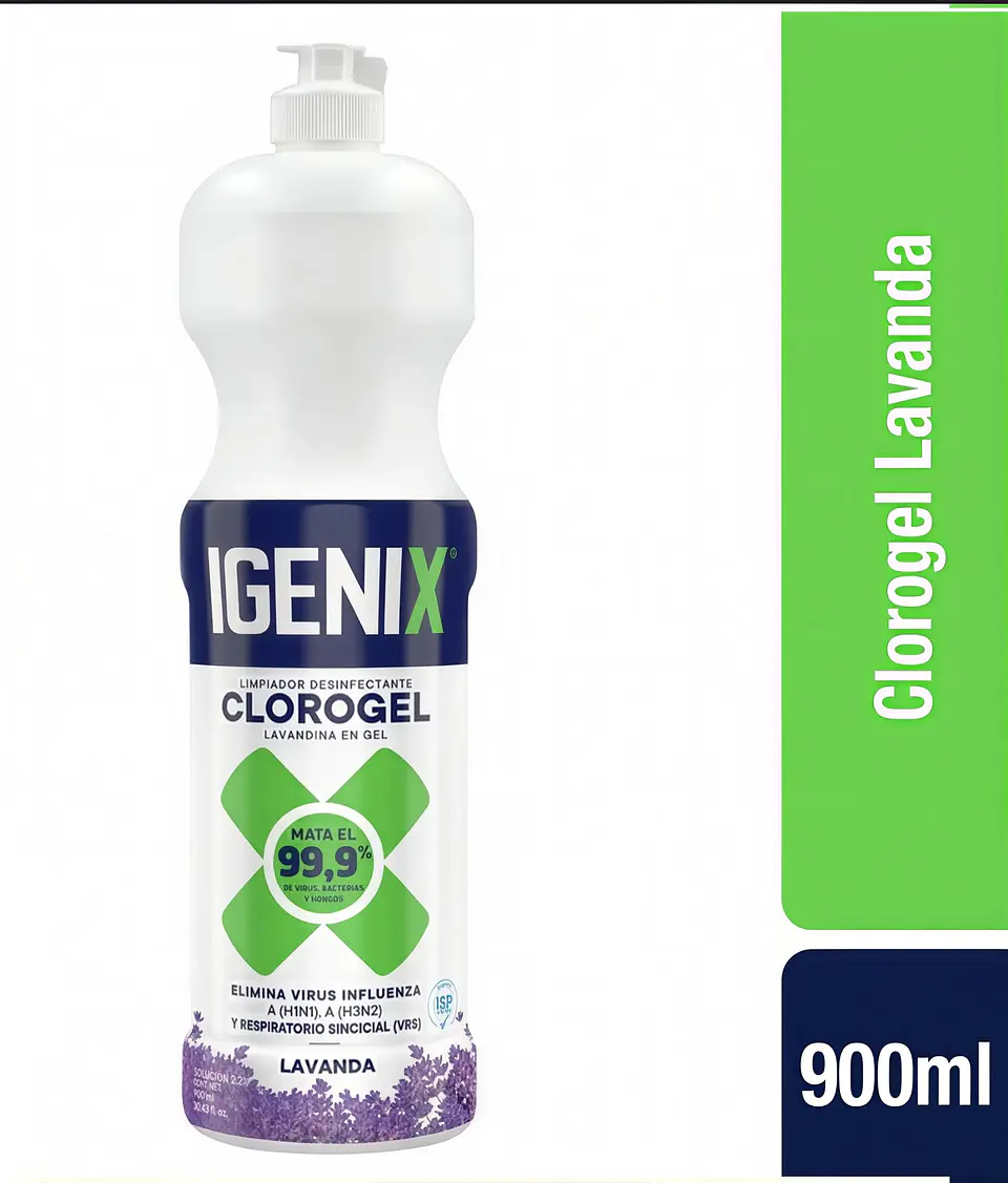 Cloro Gel Igenix Lavanda 900ml 1