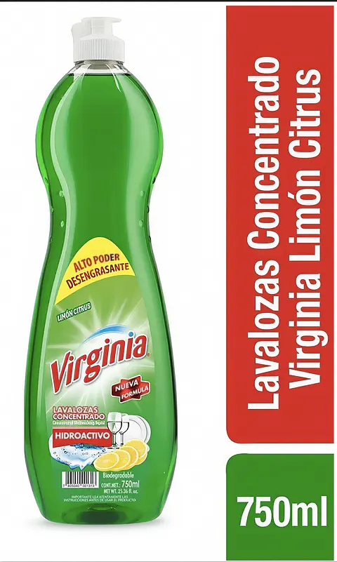 Lavaloza Concentrado Virginia Limón Citrus 750 ml