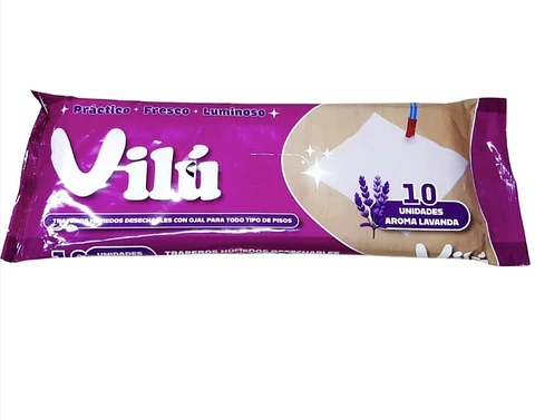 Traperos Humedos Vilu Lavanda x 10un
