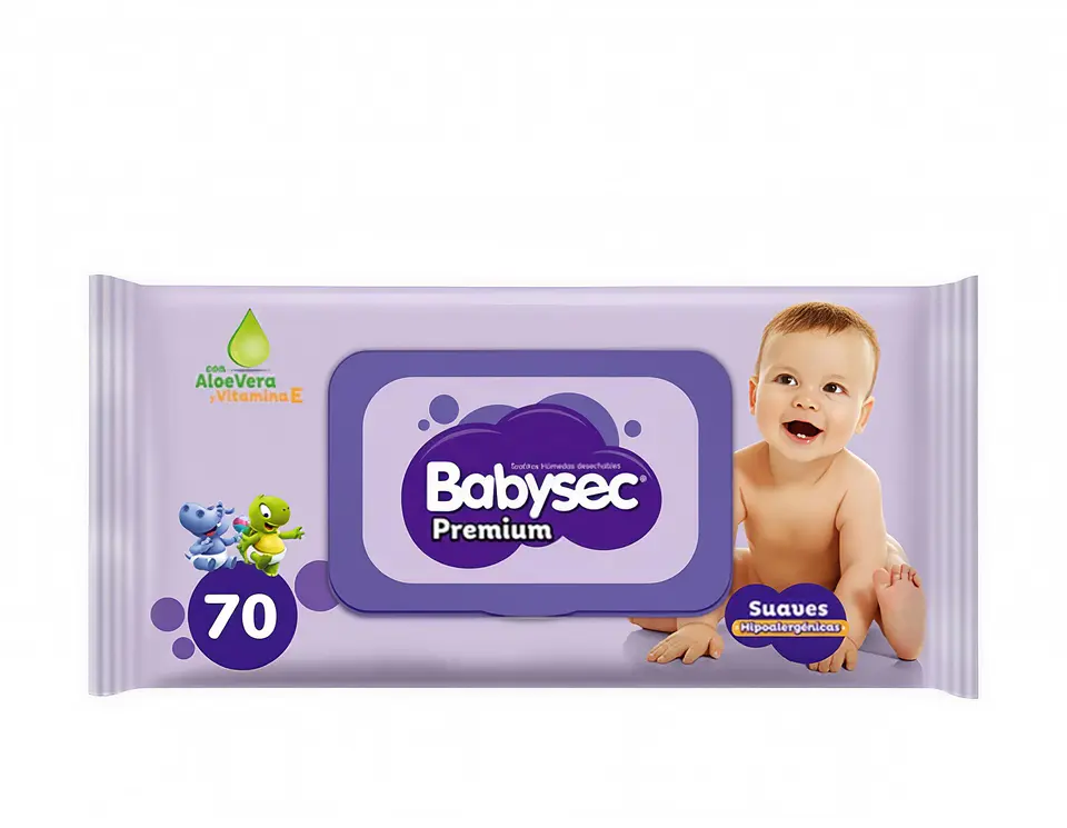 Toallitas Húmedas Babysec Premium 45 Unidades 1