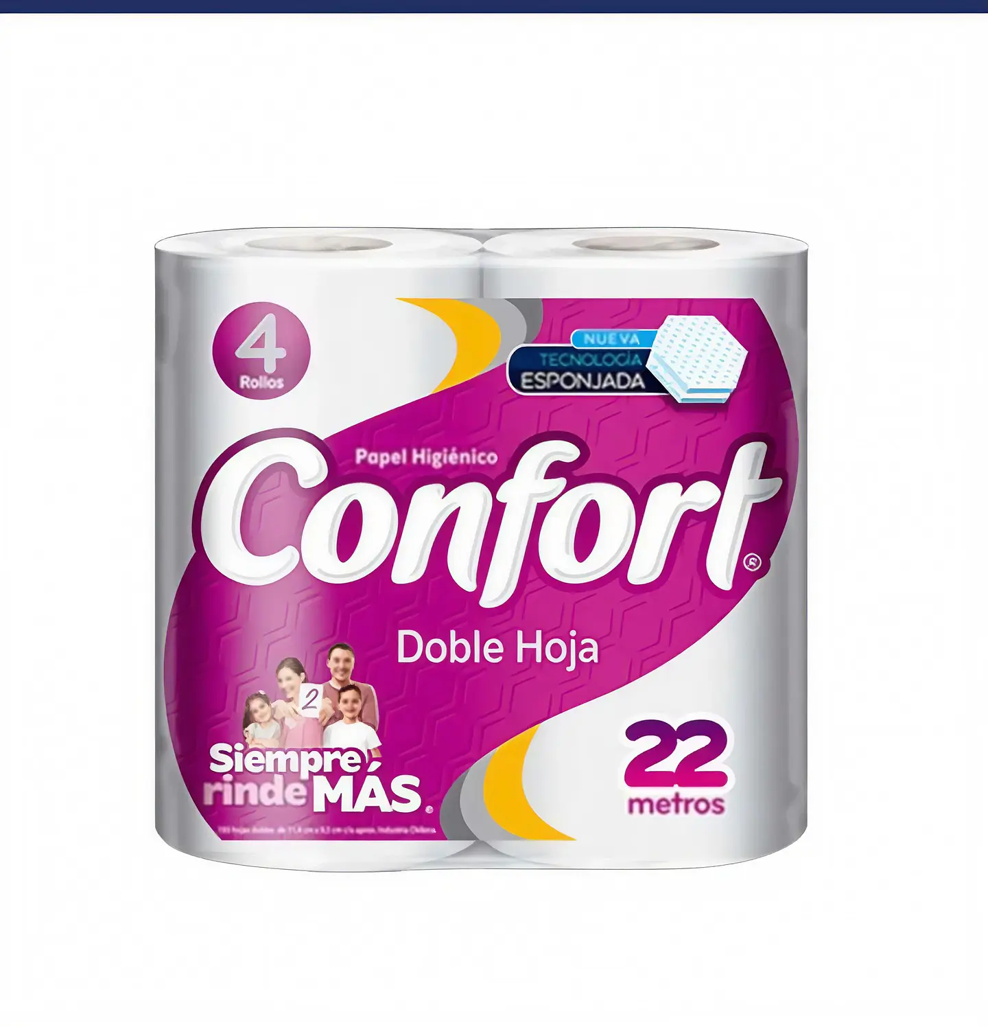 Papel Higiénico Confort Doble Hoja 4 Unidades De 22 M 1