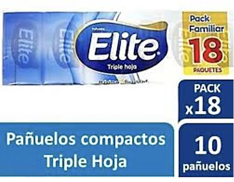 Pañuelos Triple Hoja Pack Familiar 18 paq, 10 Un