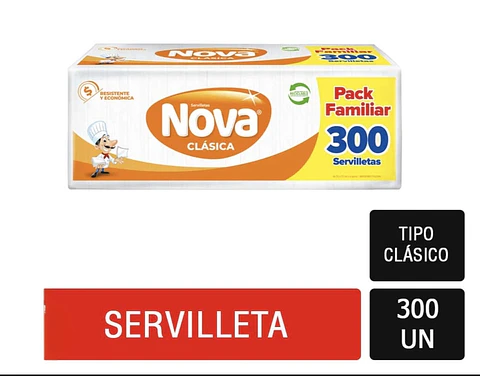Servilleta Nova Clásica Cóctel 300 un