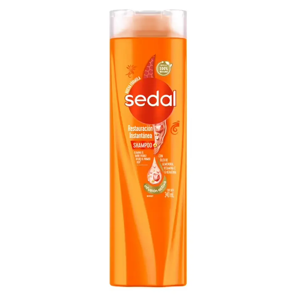 Shampoo Sedal Restauración instantánea, 340 ml 1