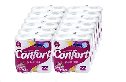 Manga Papel Higiénico Confort Doble Hoja de 22 m 48 Rollos