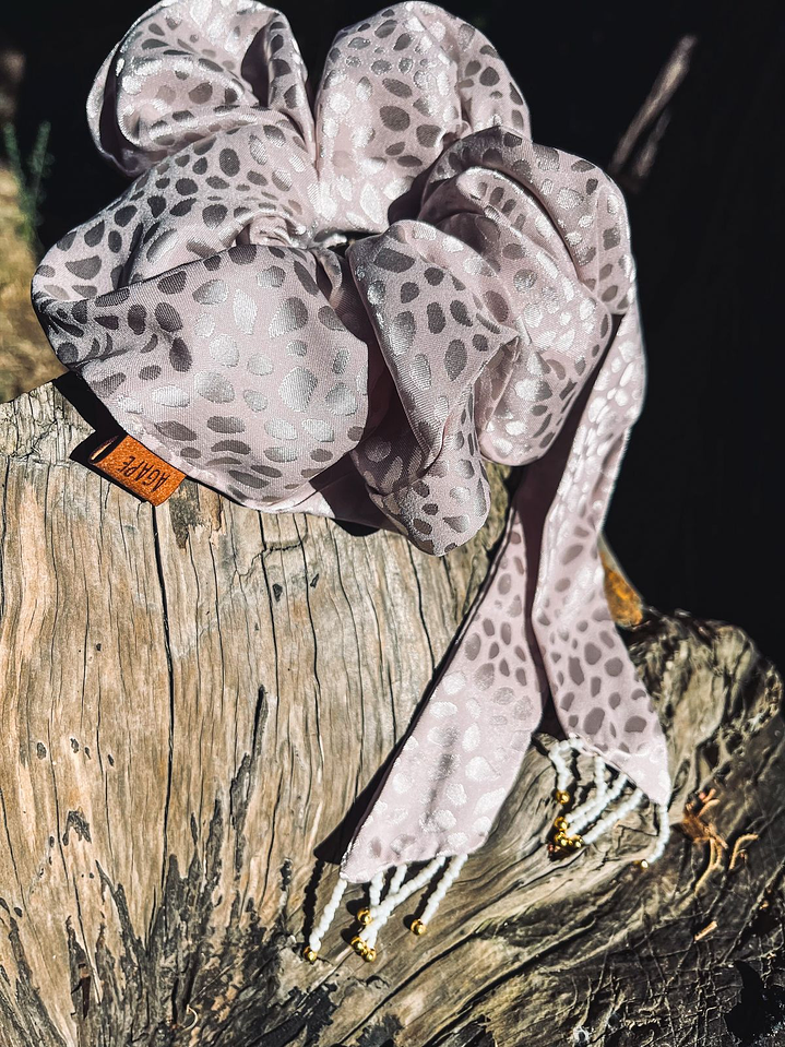 Scrunchies XL satín jacquard 1