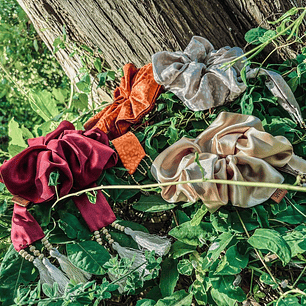 Scrunchies XL satín liso