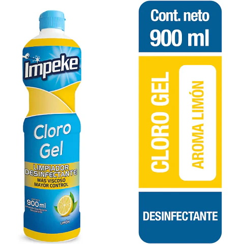 Cloro Gel Impeke Limón 900 ml