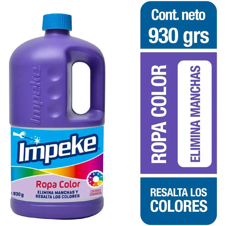 Quitamanchas ropa color 930grs - Impeke 1
