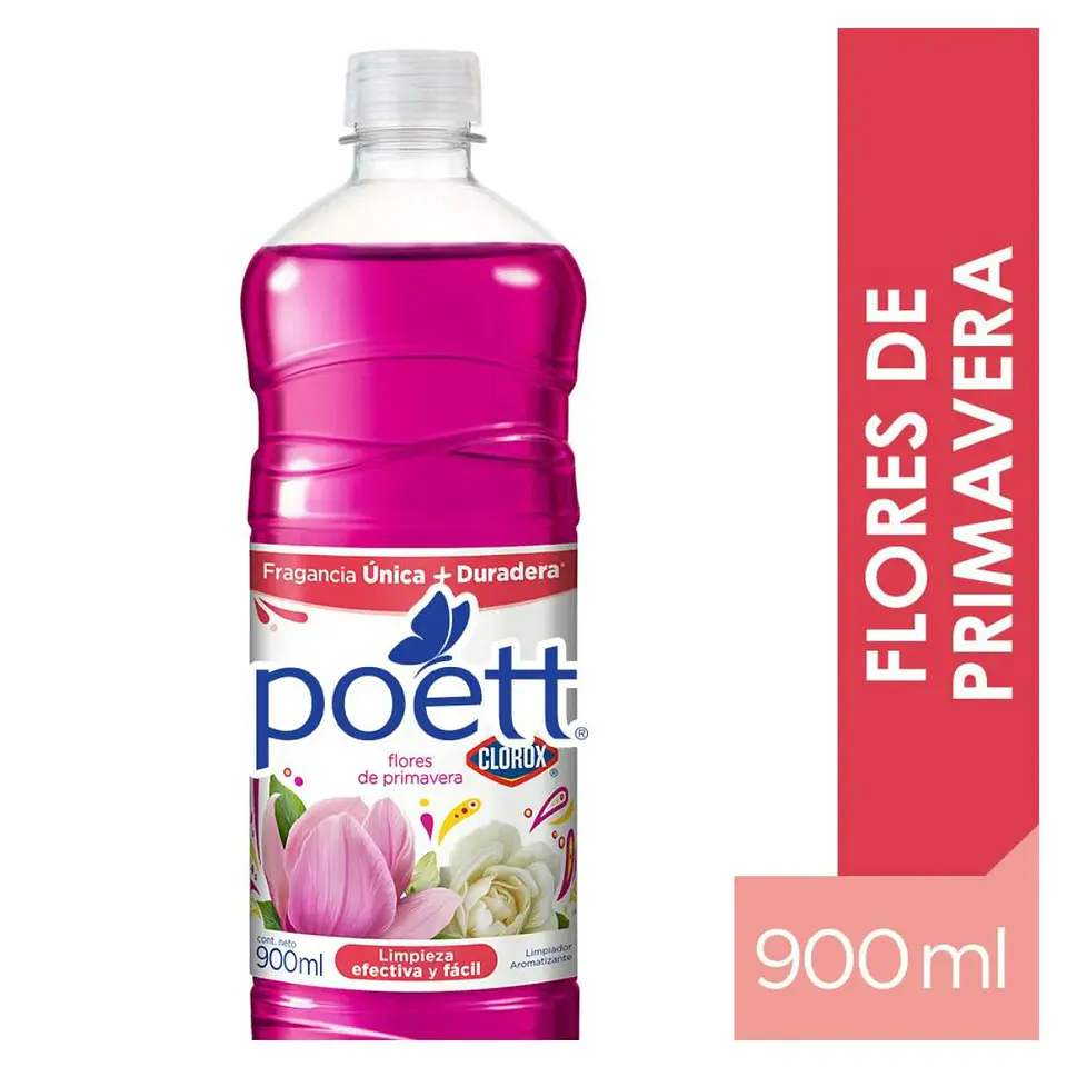 Limpiador de Pisos Poett Flores de Primavera 900 ml 1