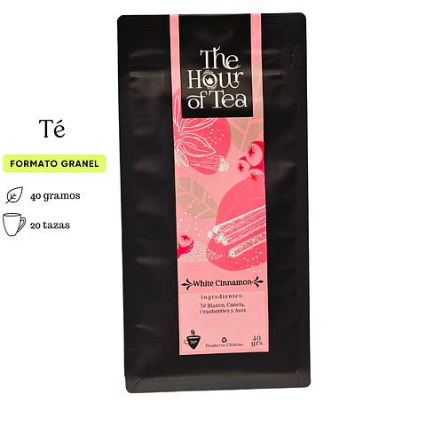 Té White Cinnamon - Doypack granel