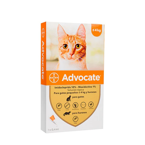 ADVOCATE GATOS HASTA 4 KG