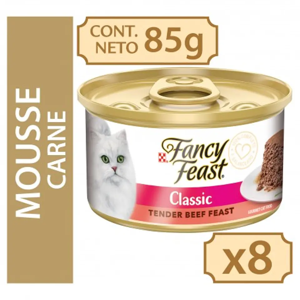 PACK FANCY FEAST 8 X 85 GR CLASSIC CARNE  1