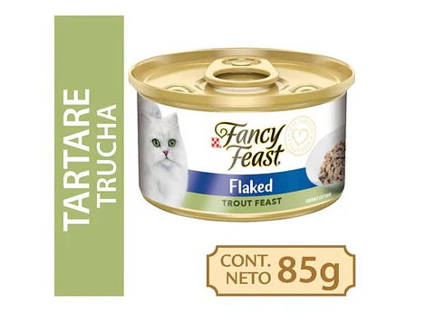 PACK FANCY FEAST 8 X 85 GR FLAKED TRUCHA 