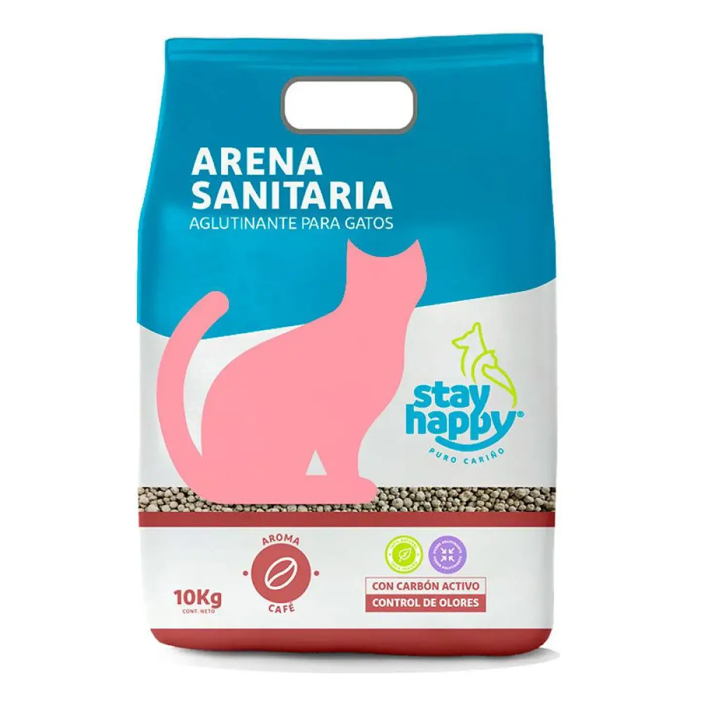 ARENA AGLUTINANTE STAY HAPPY 10 KG 1